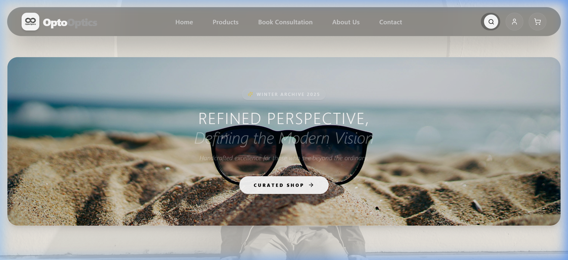 OptoOptics — Luxury Eyewear E-Commerce